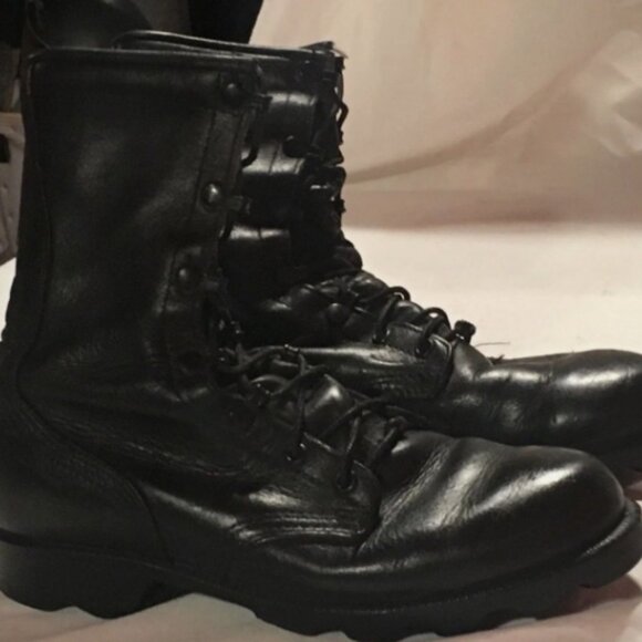 MENS RO-SEARCH MILITARY LEATHER SPIKE PROTECTIVE sz6.5R FLYERS BOOTS NM 02918 main image 9
